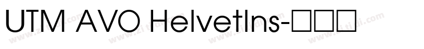 UTM AVO HelvetIns字体转换